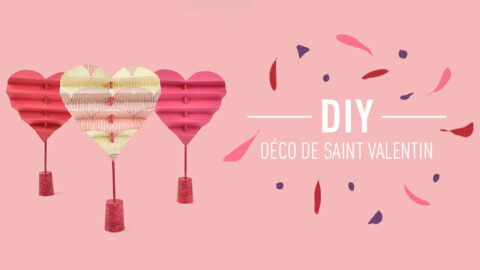 Décoration de table Saint-Valentin DIY - L'Eclat de Verre