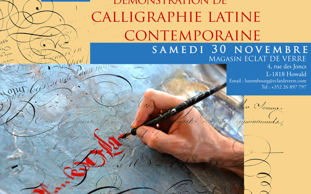 Démonstration de Calligraphie latine contemporaine